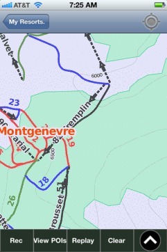 Montgenevre ski map - iPhone Ski App