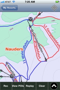 Nauders ski map - iPhone Ski App