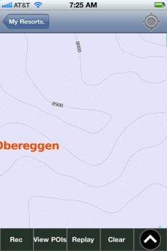 Obereggen ski map - iPhone Ski App