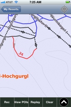 Obergurgl-Hochgurgl ski map - iPhone Ski App