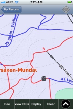 Obersaxen-Mundaun ski map - iPhone Ski App