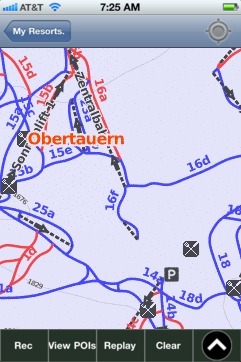 Obertauern ski map - iPhone Ski App