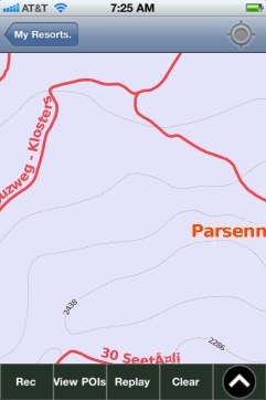 Parsenn ski map - iPhone Ski App