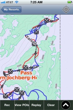 Pass Thurn-Jochberg-Hollersbach ski map - iPhone Ski App