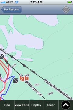 Igls ski map - iPhone Ski App