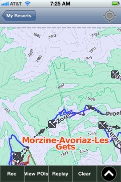 Portes du Soleil ski map - iPhone Ski App