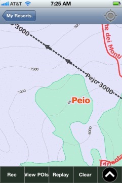 Peio ski map - iPhone Ski App