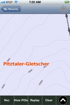 Pitztaler-Gletscher ski map - iPhone Ski App