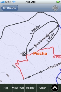 Pischa ski map - iPhone Ski App