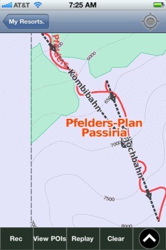 Pfelders-Plan Passiria ski map - iPhone Ski App