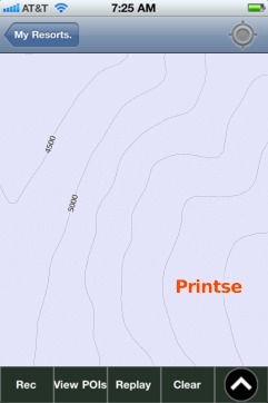 Printse ski map - iPhone Ski App