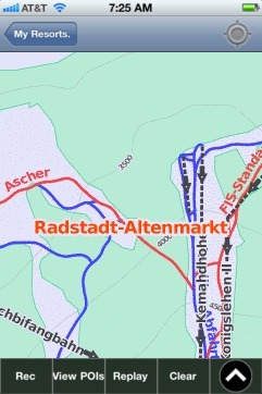 Radstadt-Altenmarkt ski map - iPhone Ski App