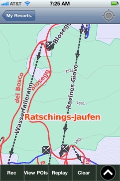Ratschings-Jaufen ski map - iPhone Ski App