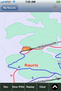 Rauris ski map - iPhone Ski App