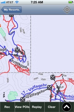 St Anton-Lech-Zurs ski map - iPhone Ski App