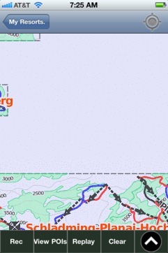 Schladming Dachstein ski map - iPhone Ski App