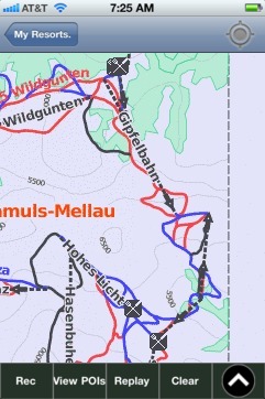 Damuls-Mellau-Faschina ski map - iPhone Ski App