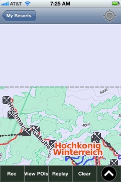 Hochkonig Winterreich ski map - iPhone Ski App