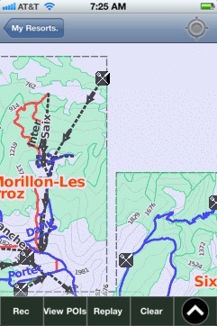 Le Grand Massif ski map - iPhone Ski App