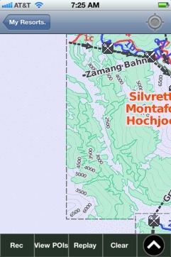 Silvretta Montafon ski map - iPhone Ski App
