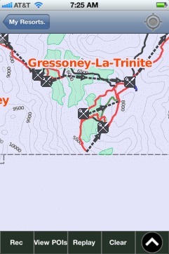 Monterosa Ski ski map - iPhone Ski App