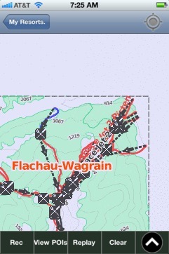 Salzburger Sportwelt ski map - iPhone Ski App