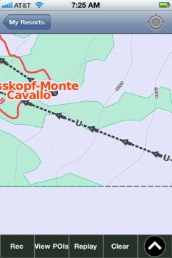 Rosskopf-Monte Cavallo ski map - iPhone Ski App