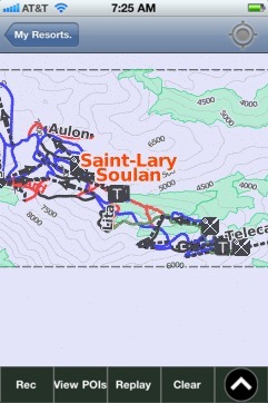 Saint-Lary Soulan ski map - iPhone Ski App