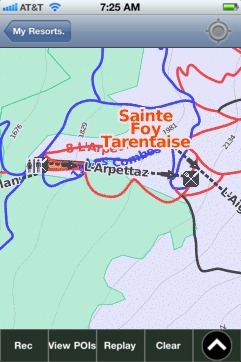 Sainte Foy Tarentaise ski map - iPhone Ski App