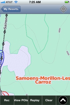 Samoens-Morillon-Les Carroz ski map - iPhone Ski App