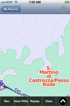 S. Martino di Castrozza/Passo Rolle ski map - iPhone Ski App