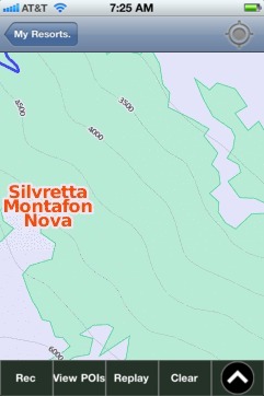 Silvretta Montafon Nova ski map - iPhone Ski App