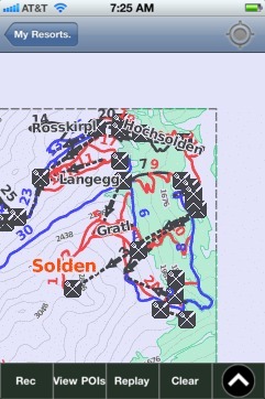 Solden ski map - iPhone Ski App