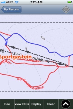 Sportgastein ski map - iPhone Ski App