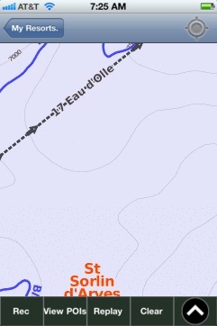 St Sorlin d'Arves ski map - iPhone Ski App