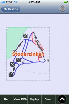 Stoderzinken ski map - iPhone Ski App