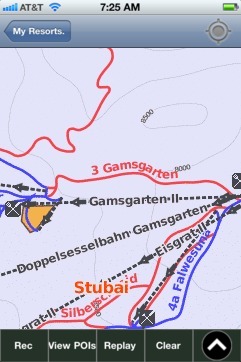 Stubai ski map - iPhone Ski App