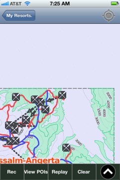Schlossalm-Angertal-Stubnerkogel ski map - iPhone Ski App