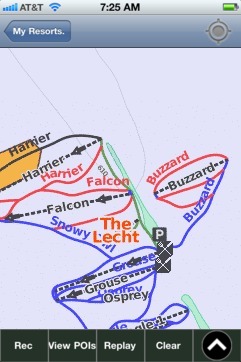 The Lecht ski map - iPhone Ski App