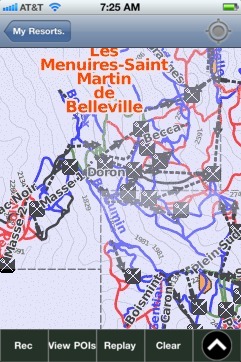 Trois Vallees ski map - iPhone Ski App