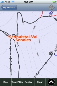 Schnalstal-Val Senales ski map - iPhone Ski App