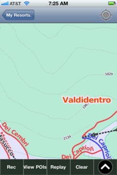 Valdidentro ski map - iPhone Ski App