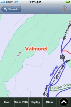 Valmorel ski map - iPhone Ski App