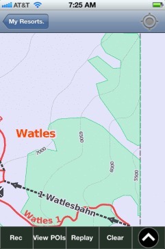Watles ski map - iPhone Ski App