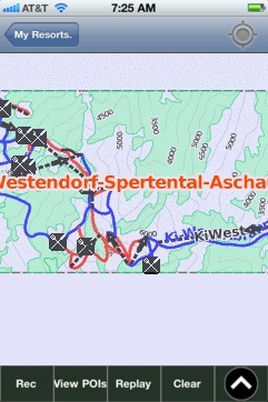 Westendorf-Spertental-Aschau ski map - iPhone Ski App