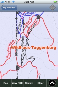 Wildhaus-Toggenburg ski map - iPhone Ski App
