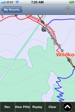 Wildkogel ski map - iPhone Ski App