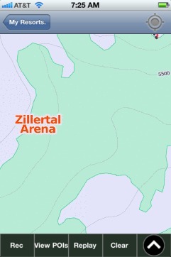 Zillertal Arena ski map - iPhone Ski App