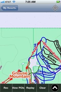 Grouse Mountain, BC ski map - iPhone Ski App