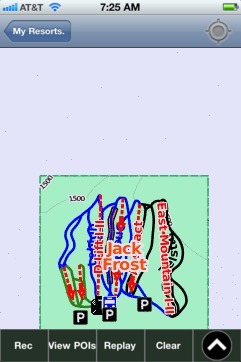 Jack Frost ski map - iPhone Ski App